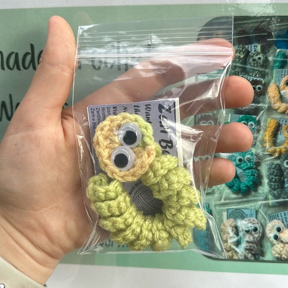 Handmade Crochet Worry Worms - Picture 2 of 13